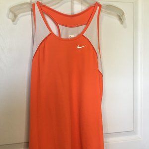 Nike Coral and white tank top
